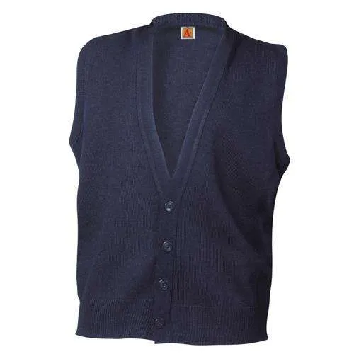 4928 V-Neck Button Cardigan Vest Sweater