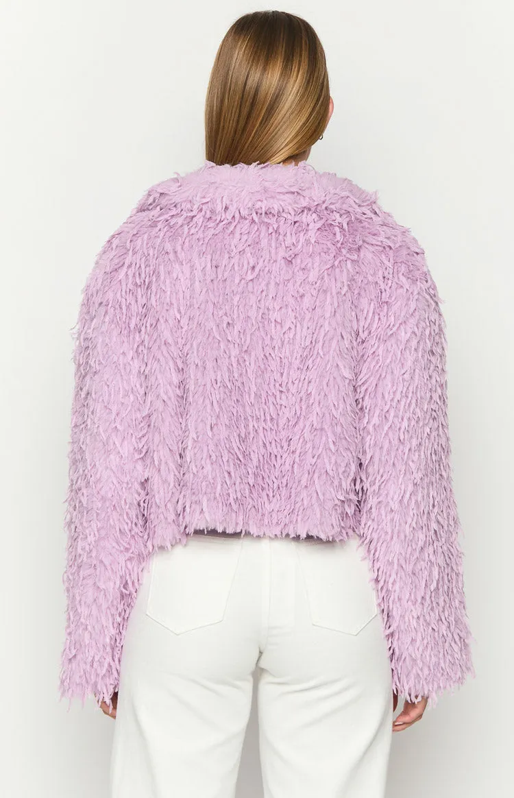 Amy Purple Fringe Jacket