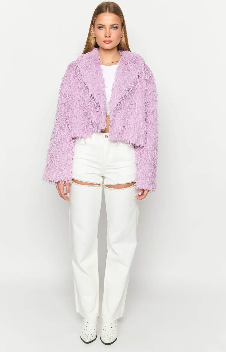 Amy Purple Fringe Jacket