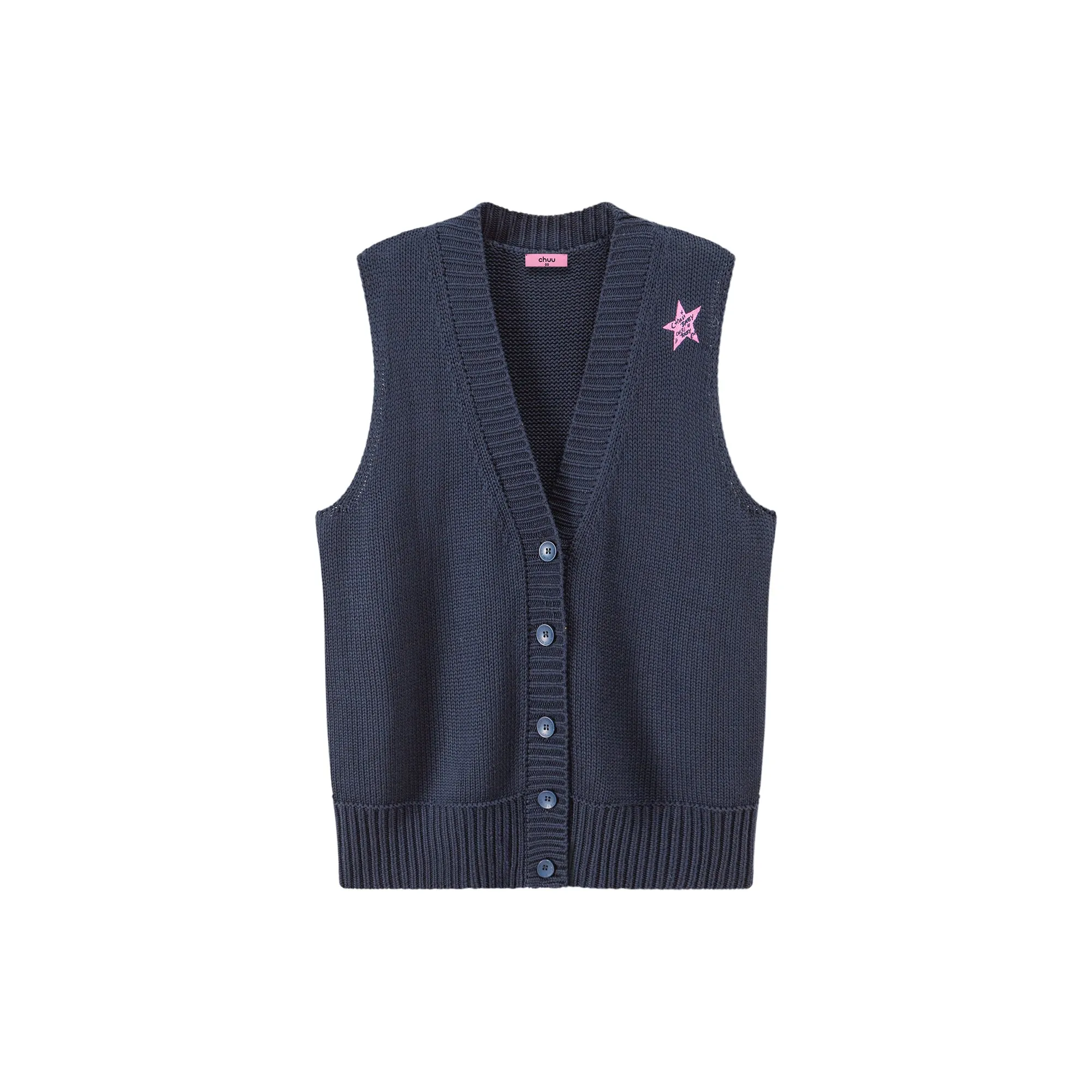 Anymore Overfit Button Vest