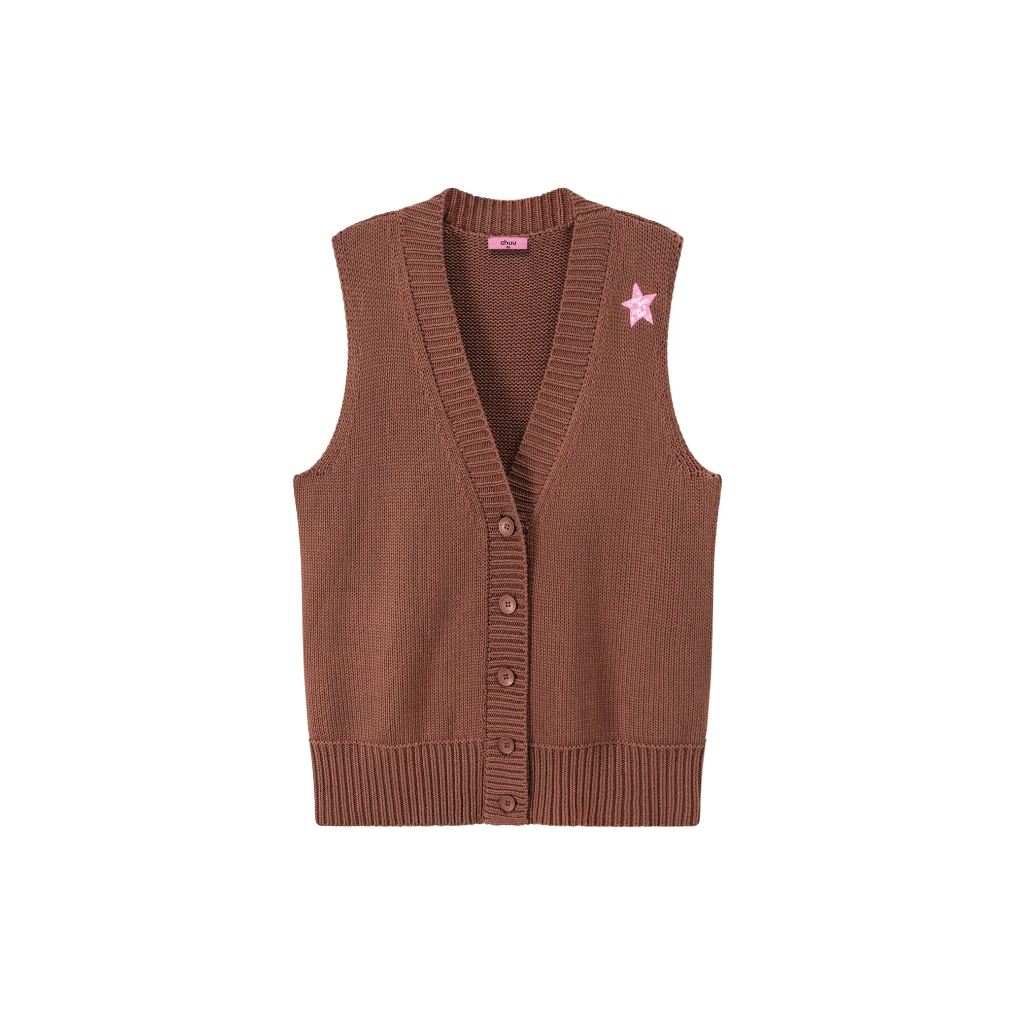 Anymore Overfit Button Vest