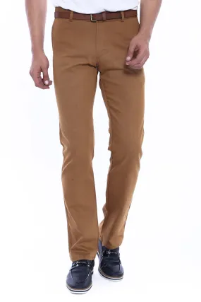 Canvas Pockets Cotton Tan Men Pants - Wessi