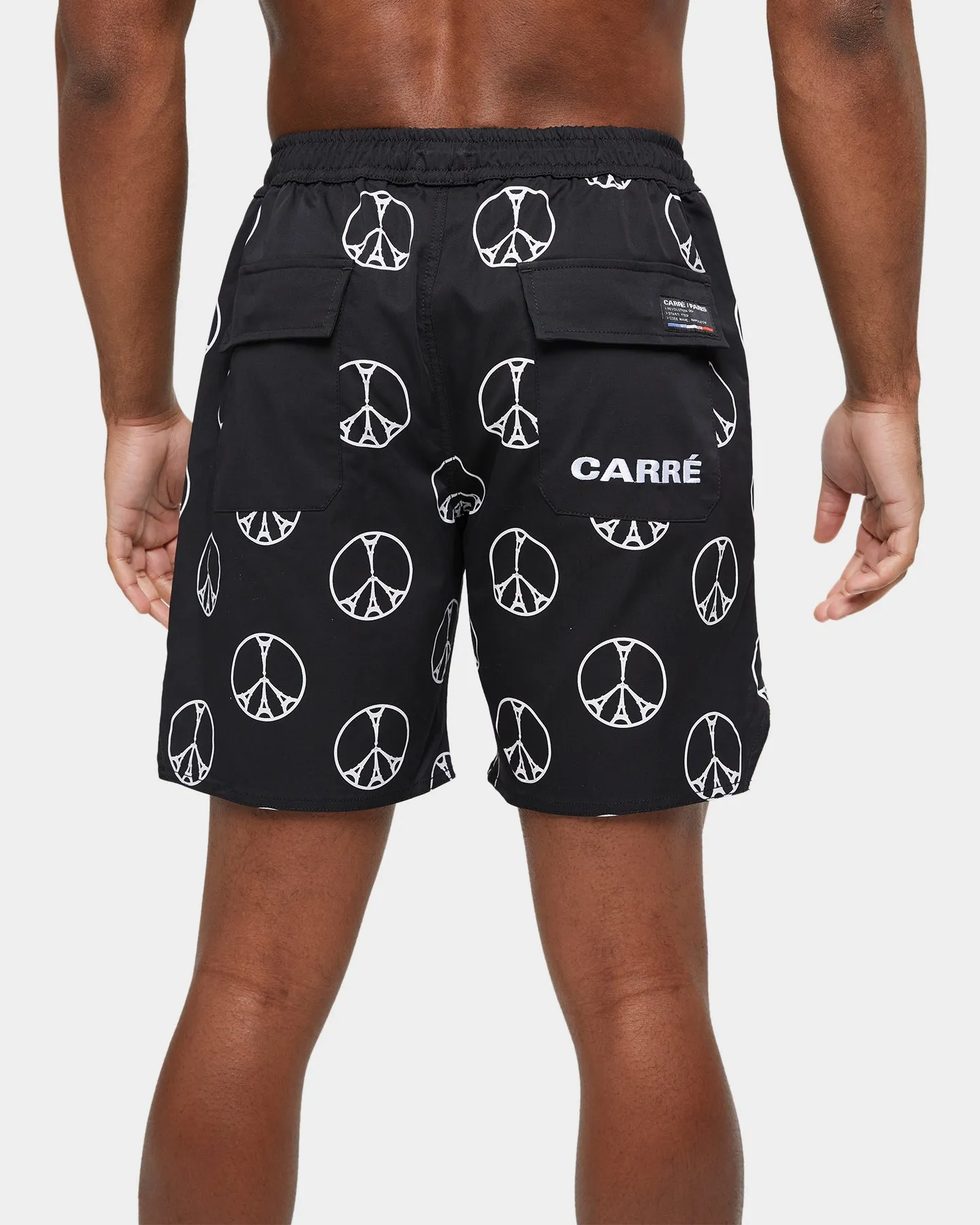 Carre Peace All Over Hardi Shorts Black