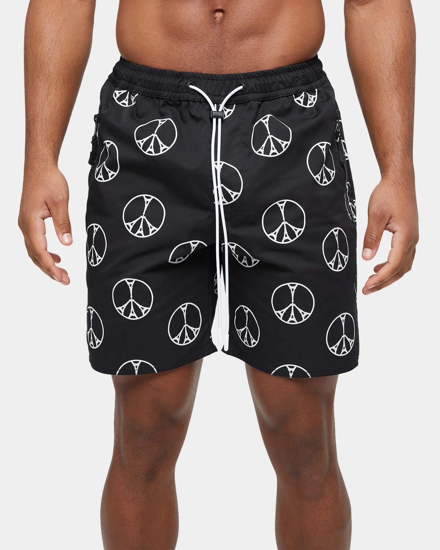 Carre Peace All Over Hardi Shorts Black