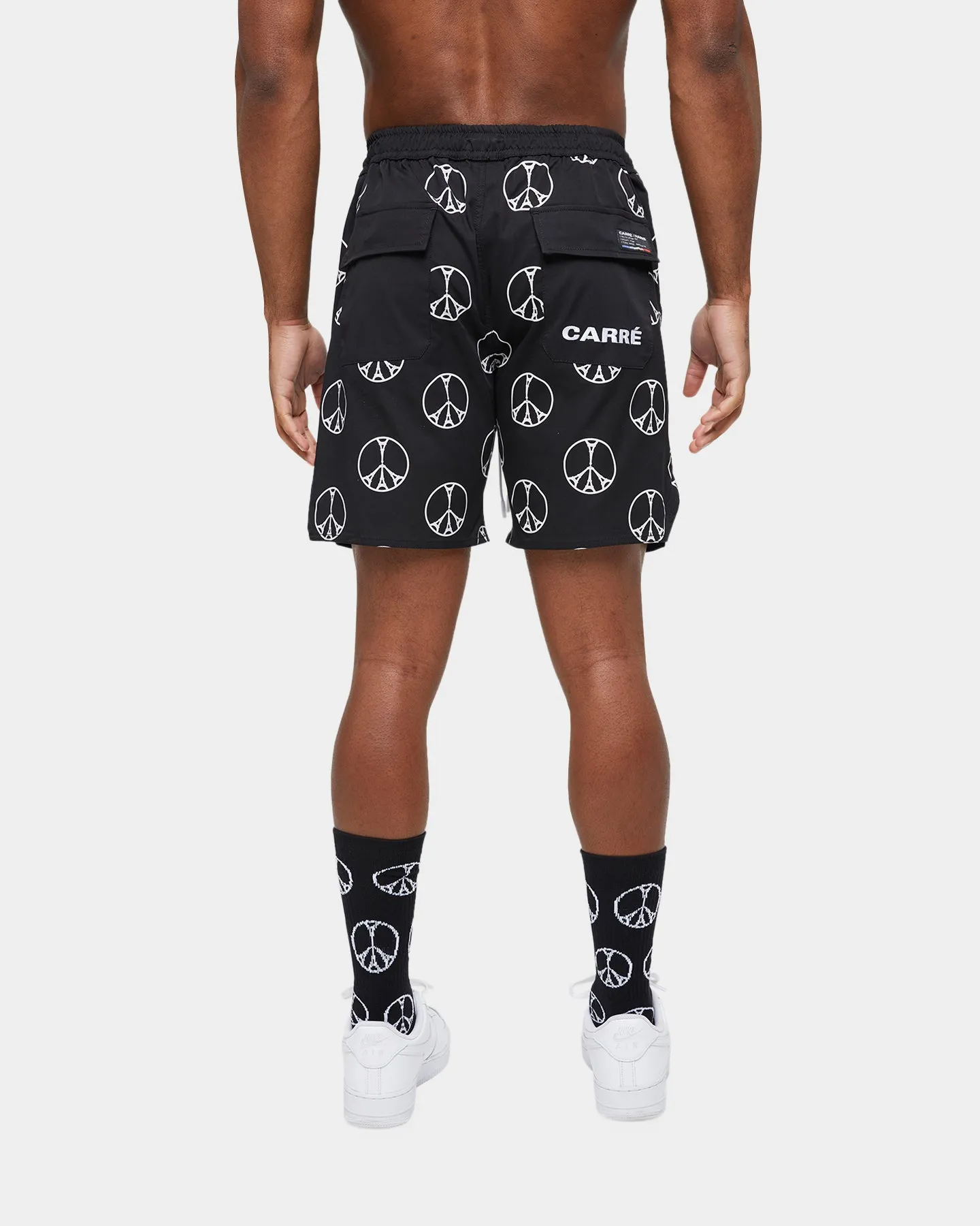 Carre Peace All Over Hardi Shorts Black