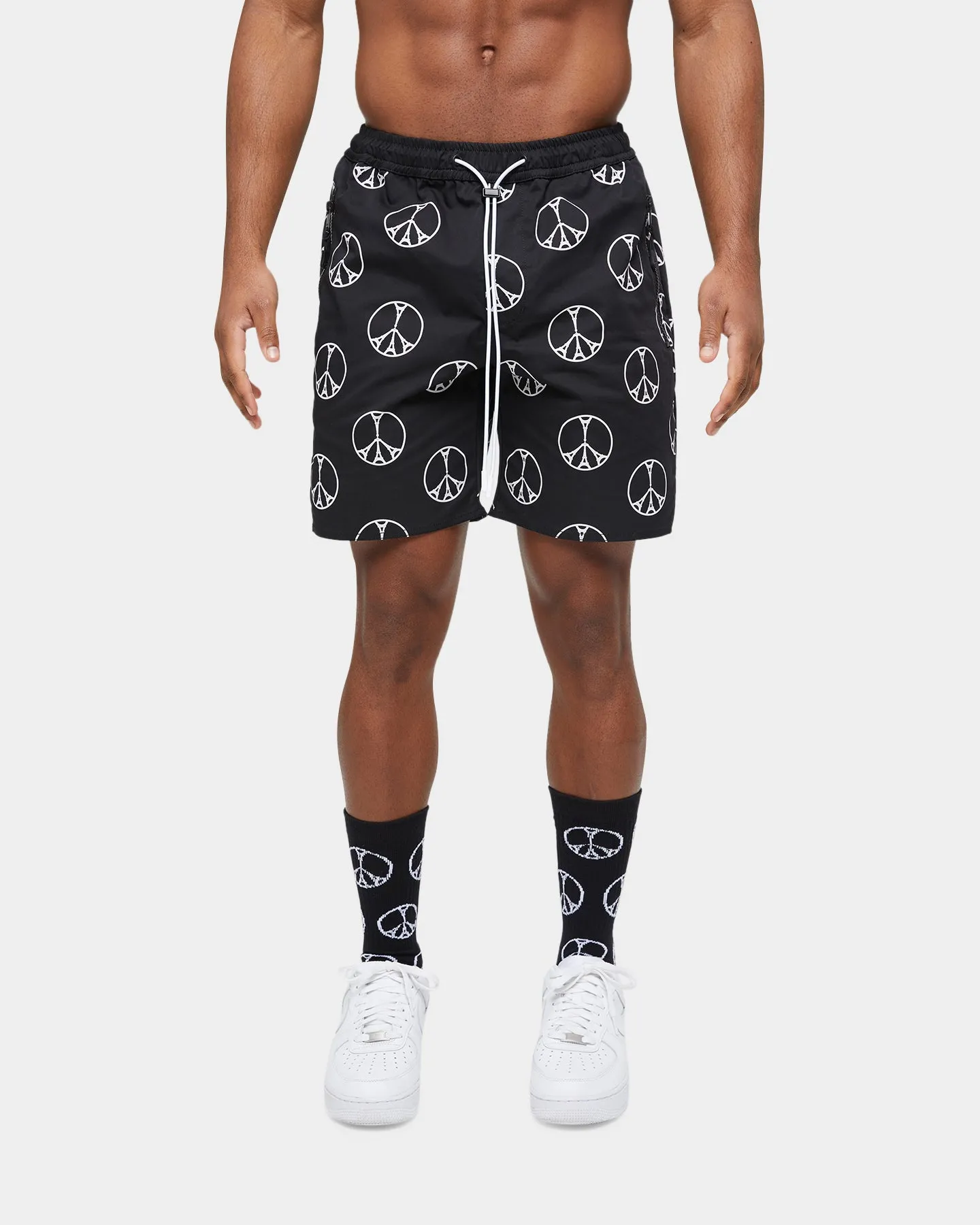 Carre Peace All Over Hardi Shorts Black