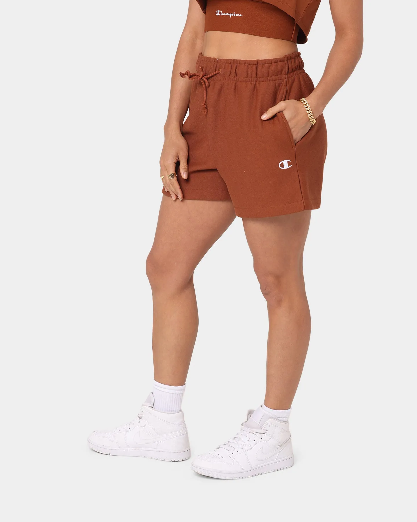 Champion Women's RW GD Shorts Canyon Rock Brown