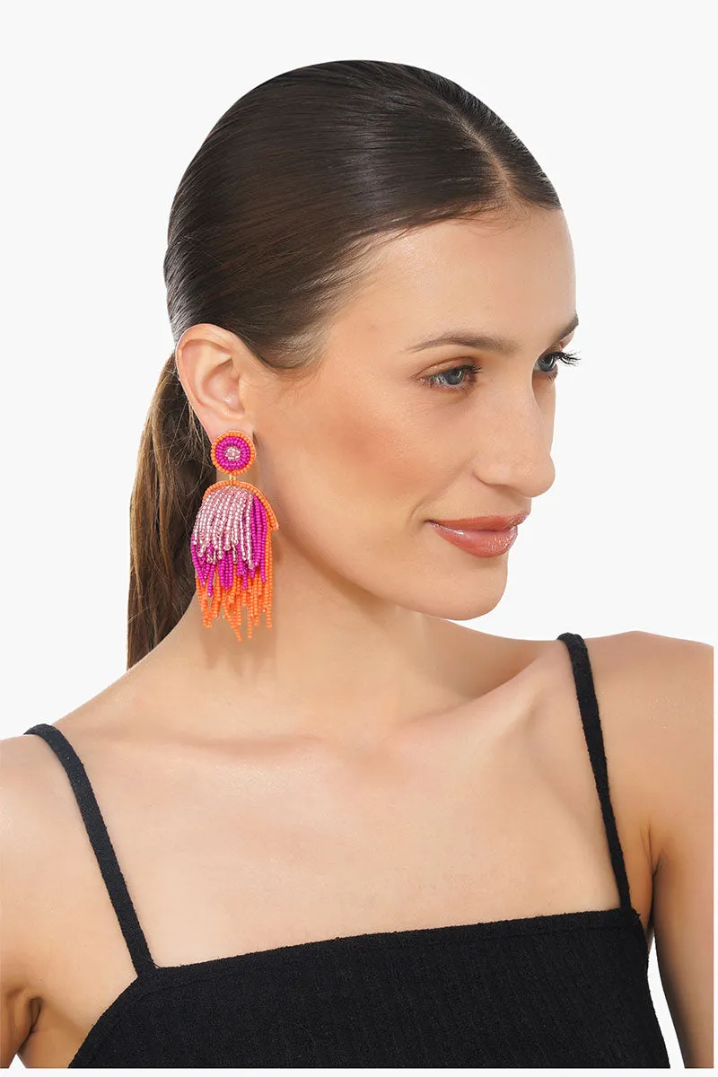 Charming Layered Beaded Earrings