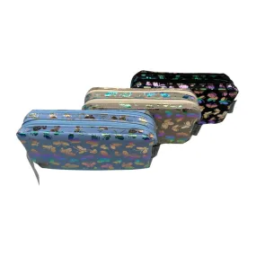 Double Pencil Case Butterfly Shimmer | Assorted Design