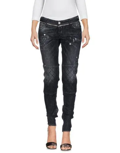 Dsquared2 Women Denim trousers Black 8 UK