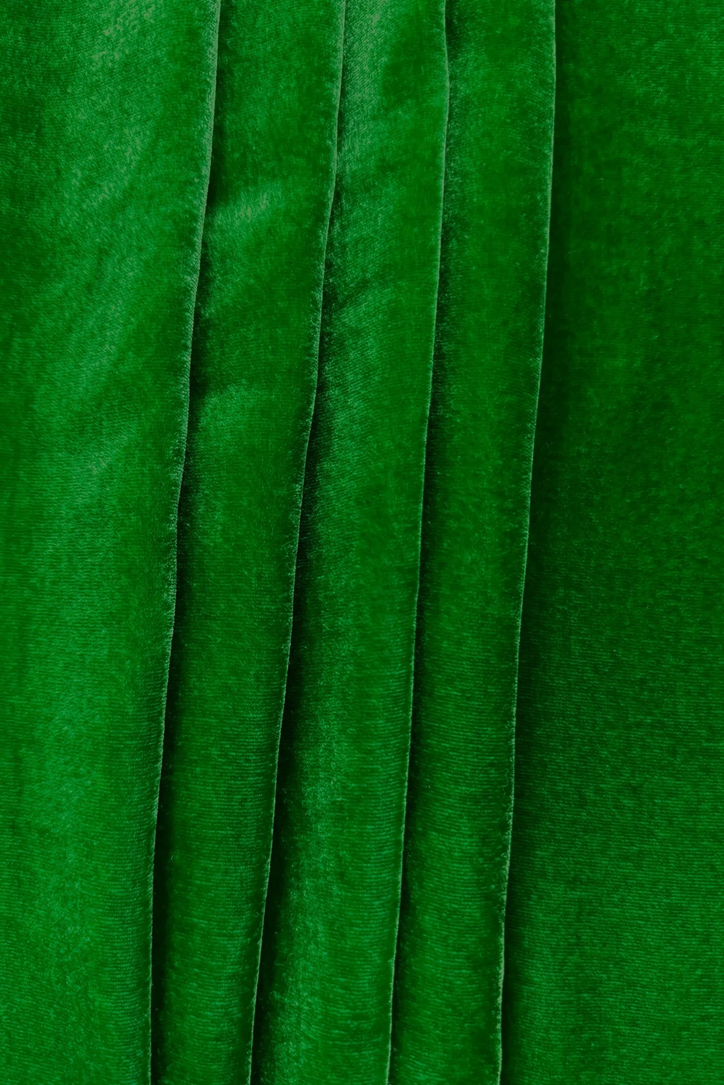 Emerald Green Silk Rayon Velvet Fabric