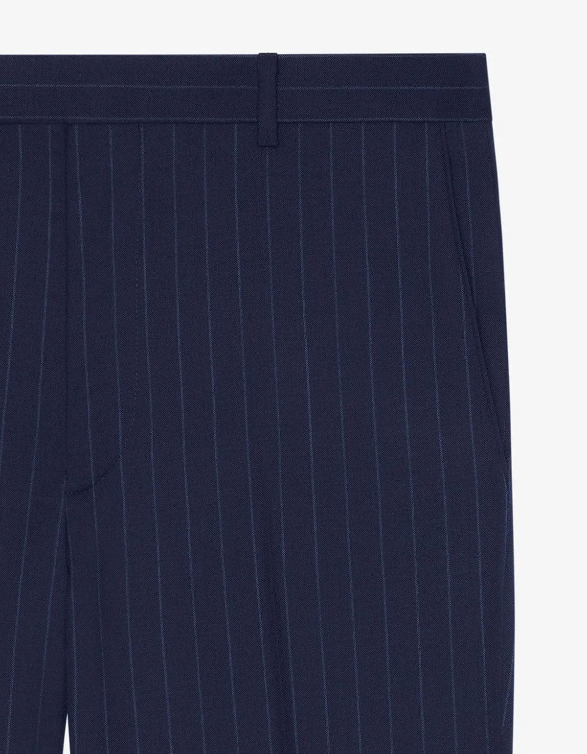 Givenchy Blue Striped Wool Trousers