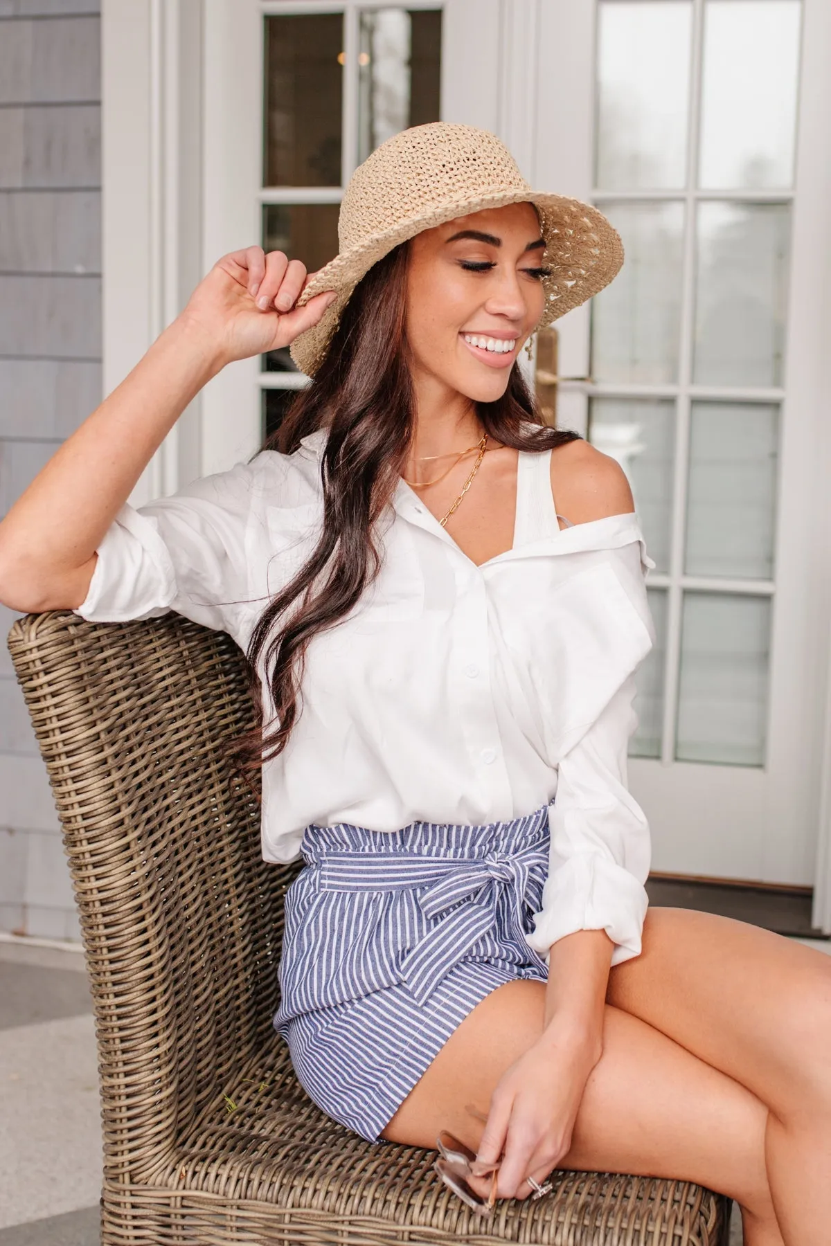 Jackie Classic Button Down In White