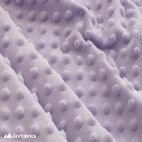 Lilac Minky Dot Fabric