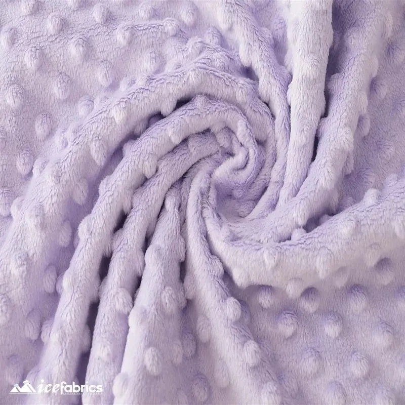 Lilac Minky Dot Fabric