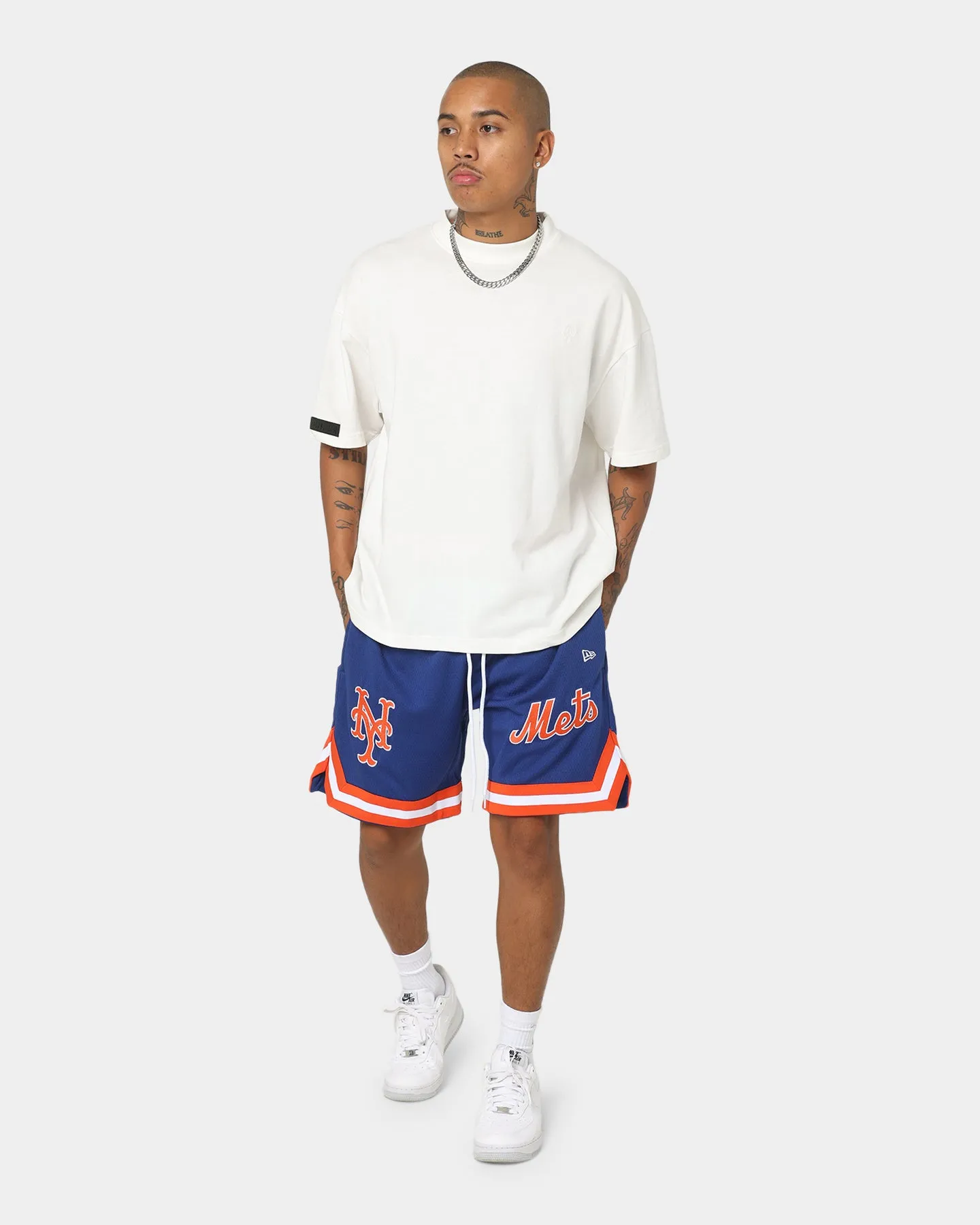 New Era New York Mets Official Team Colours Shorts Blue