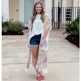 Patch Maxi Kimono