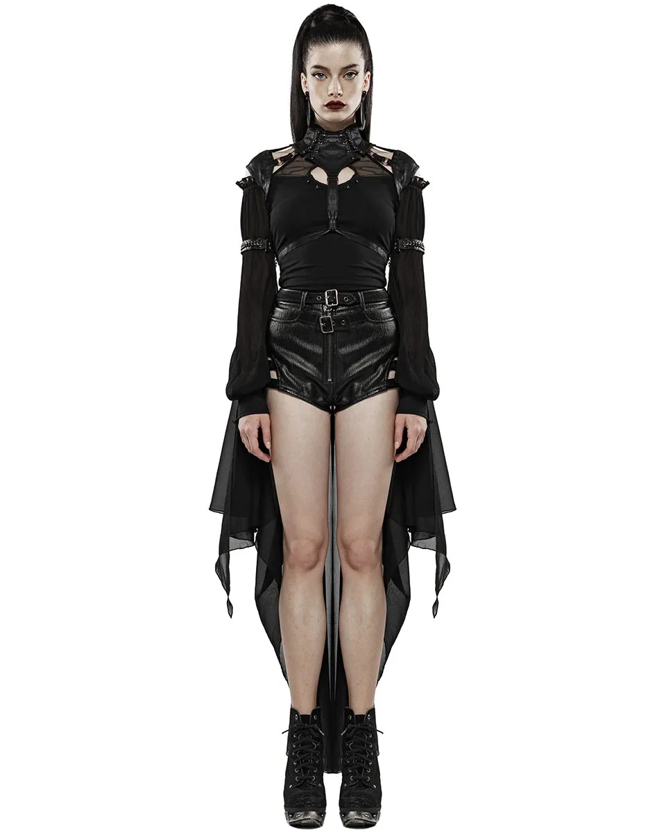 Punk Rave Hellcaster Womens Dieselpunk Harness Cloak Cape