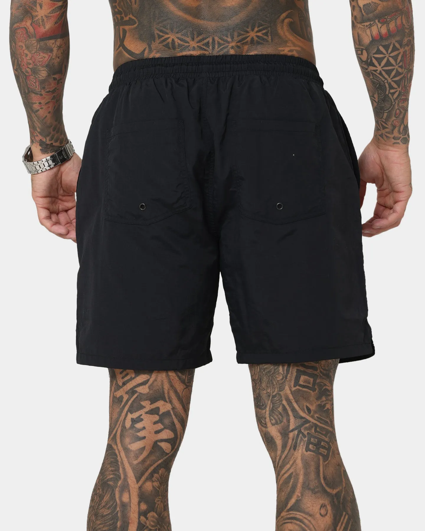 Saint Morta Cali Beach Shorts Black/White