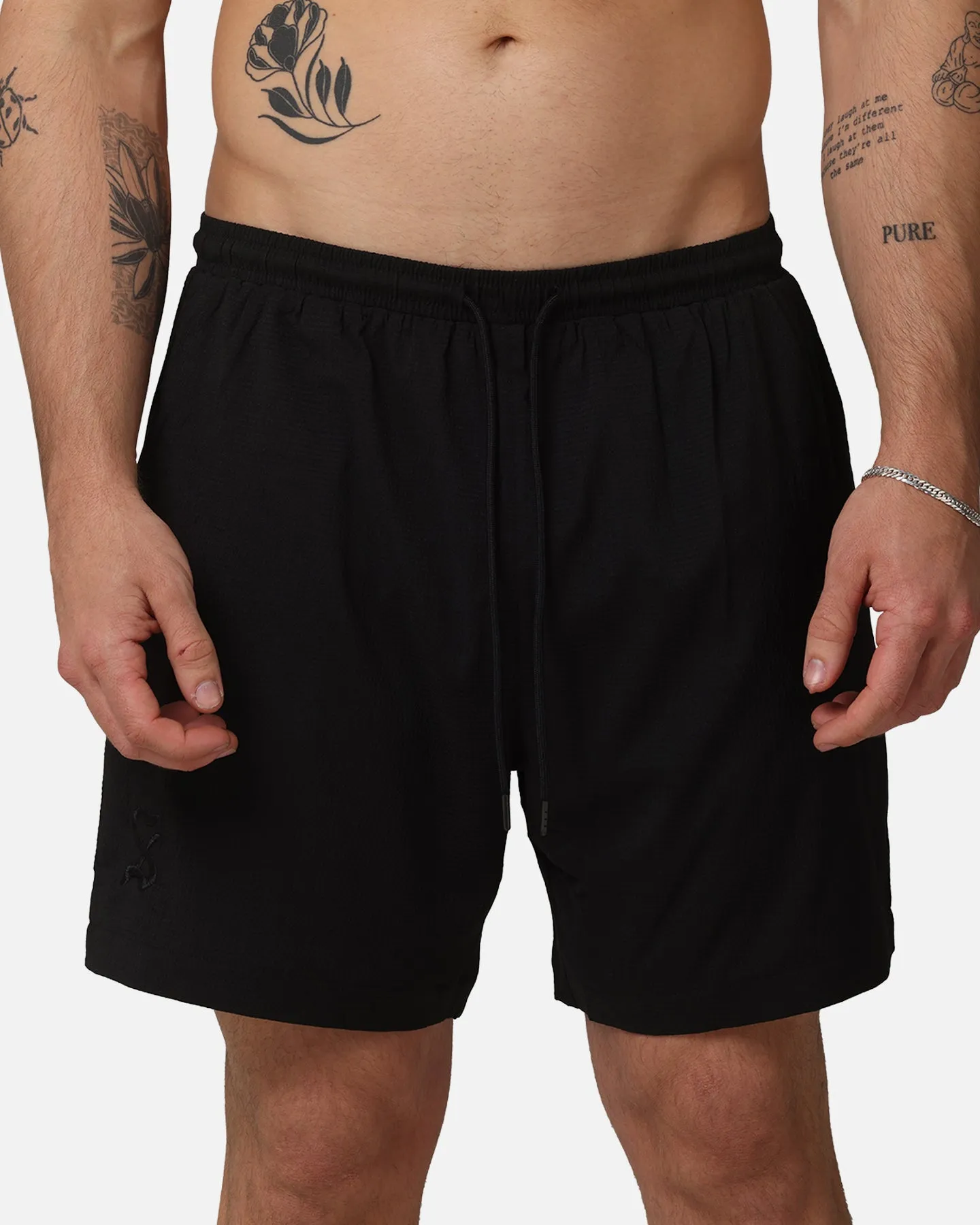 Saint Morta Gothic Walk Shorts Black