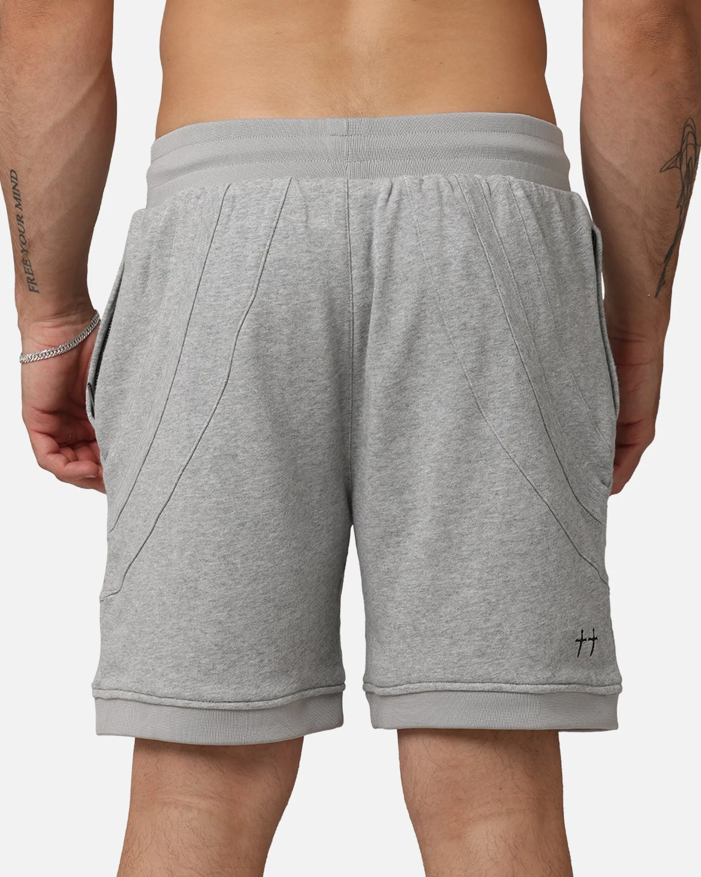 Saint Morta Homebase Fleece Shorts Grey Marle