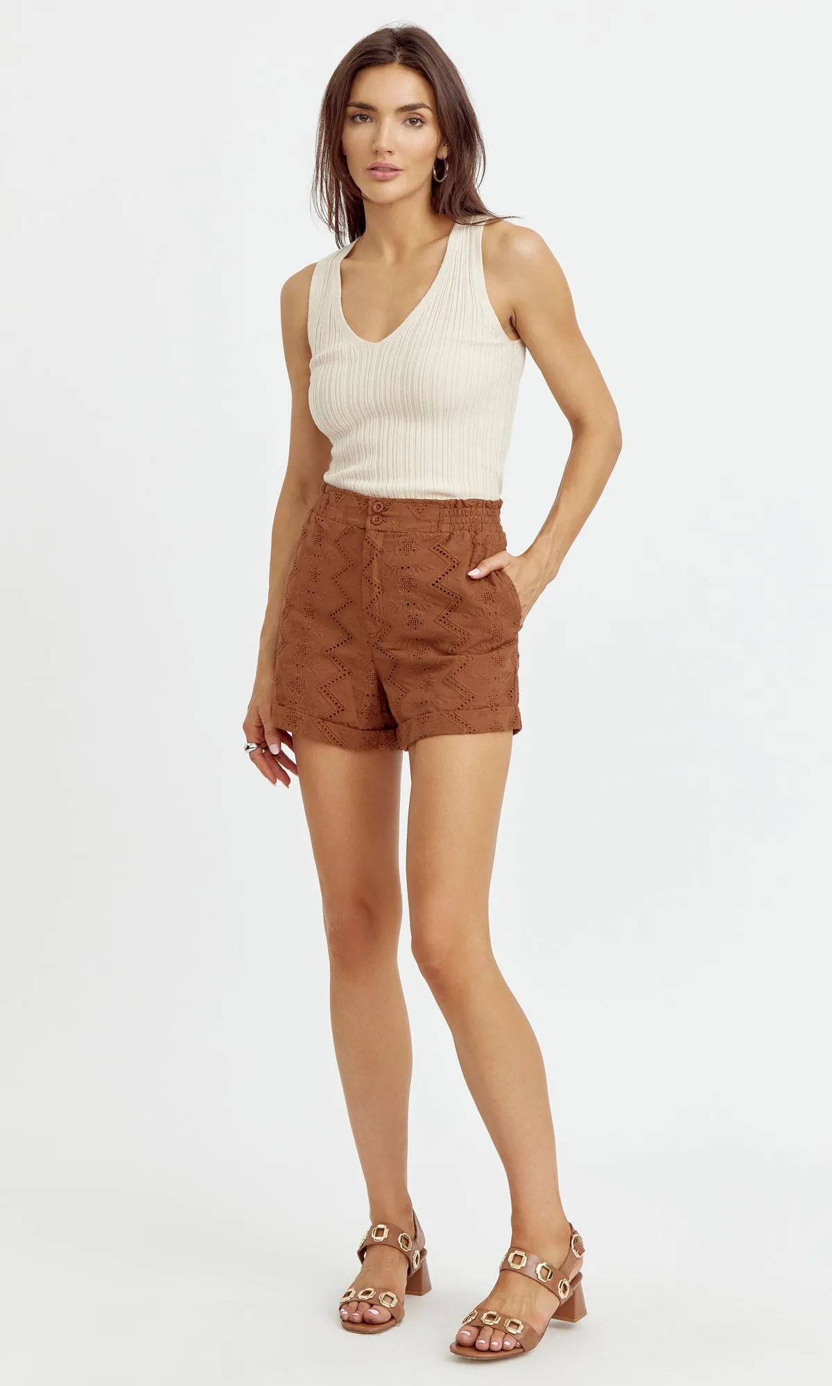 Shelli Cotton Eyelet Shorts