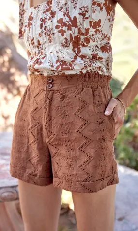 Shelli Cotton Eyelet Shorts