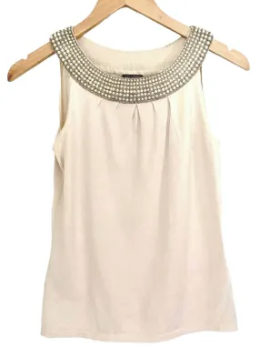 Soft Summer Pearl Beaded Sweater Top