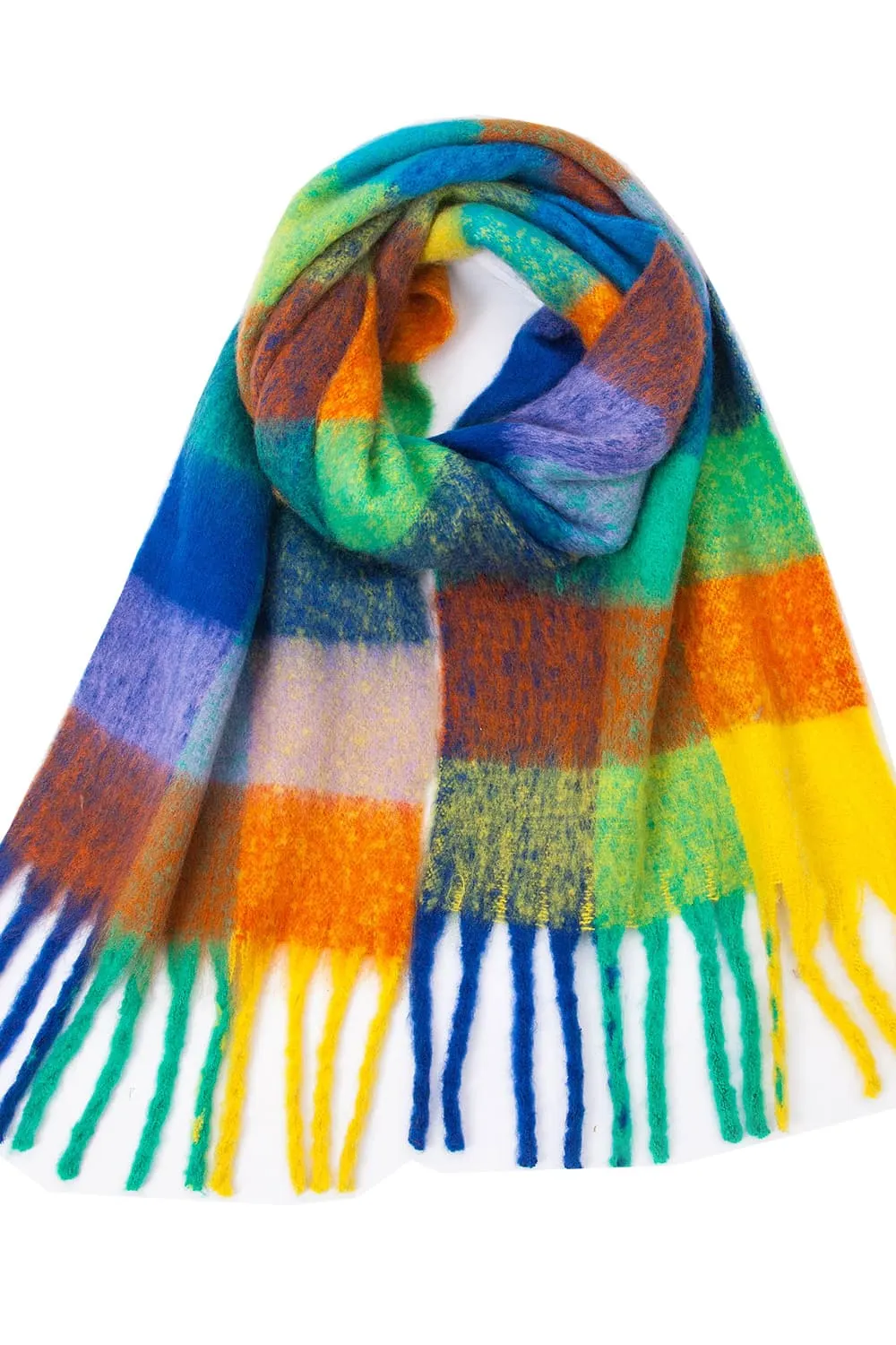 Tassel Fringe Scarf - Soft Polyester for Everyday Wear