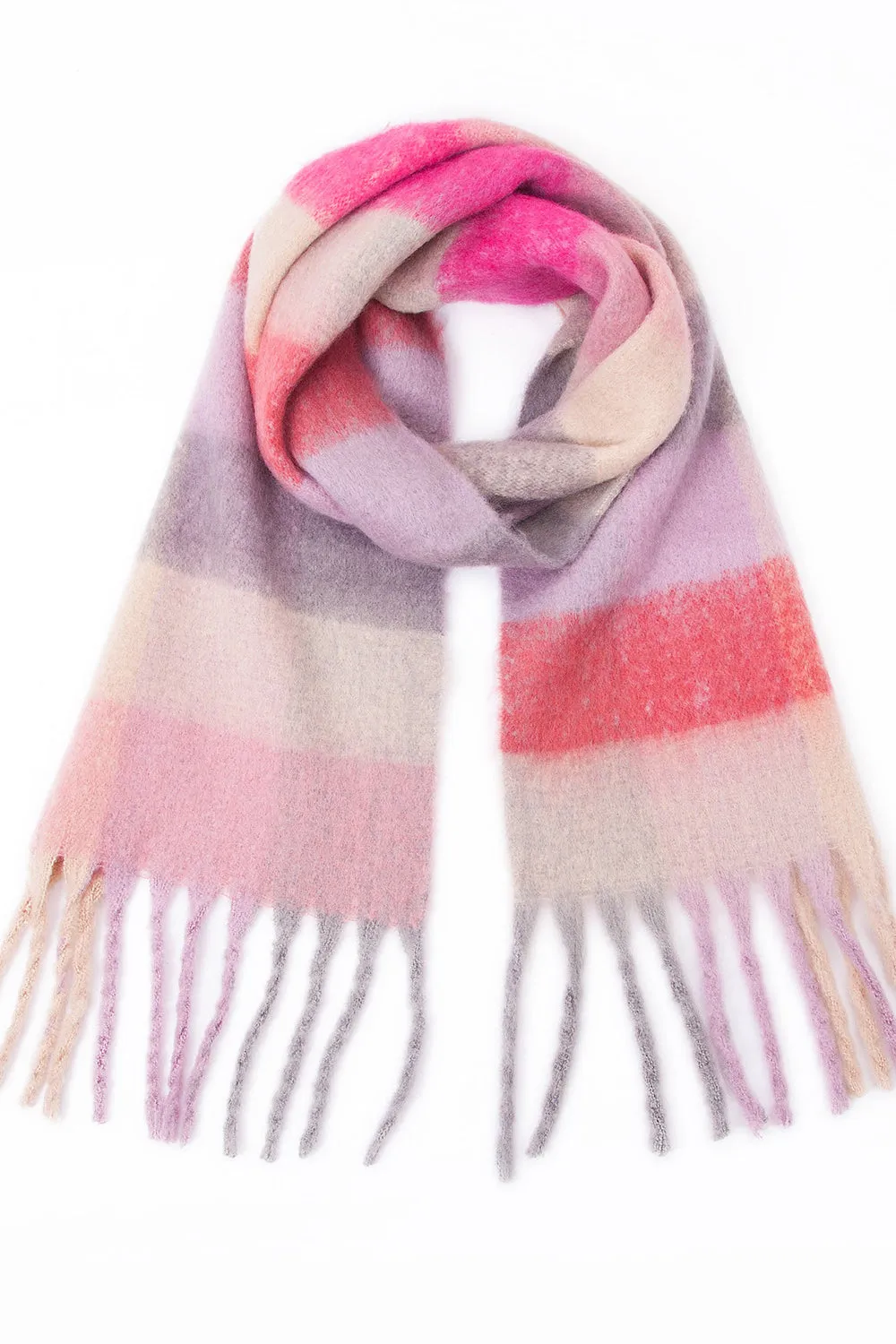 Tassel Fringe Scarf - Soft Polyester for Everyday Wear