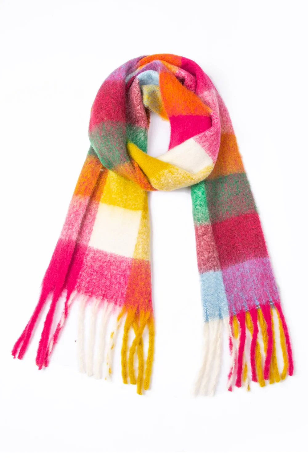 Tassel Fringe Scarf - Soft Polyester for Everyday Wear