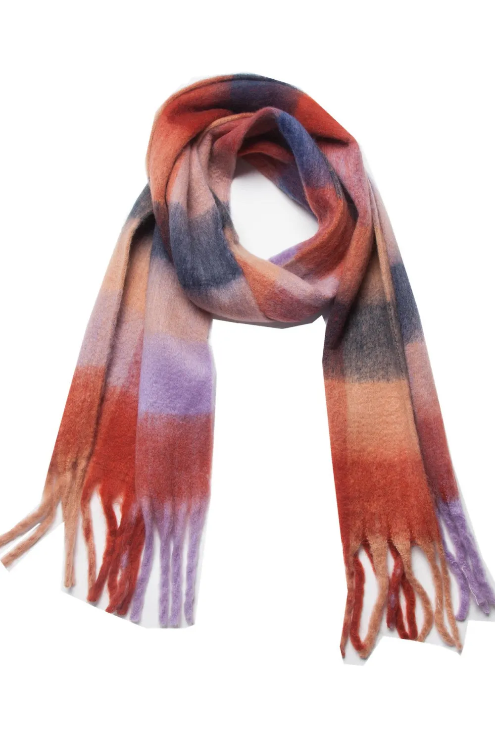 Tassel Fringe Scarf - Soft Polyester for Everyday Wear