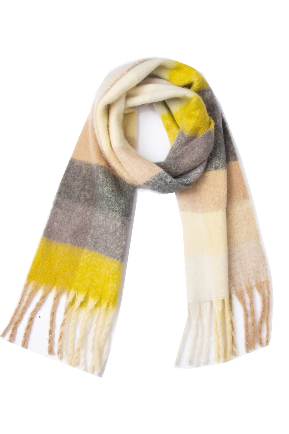 Tassel Fringe Scarf - Soft Polyester for Everyday Wear