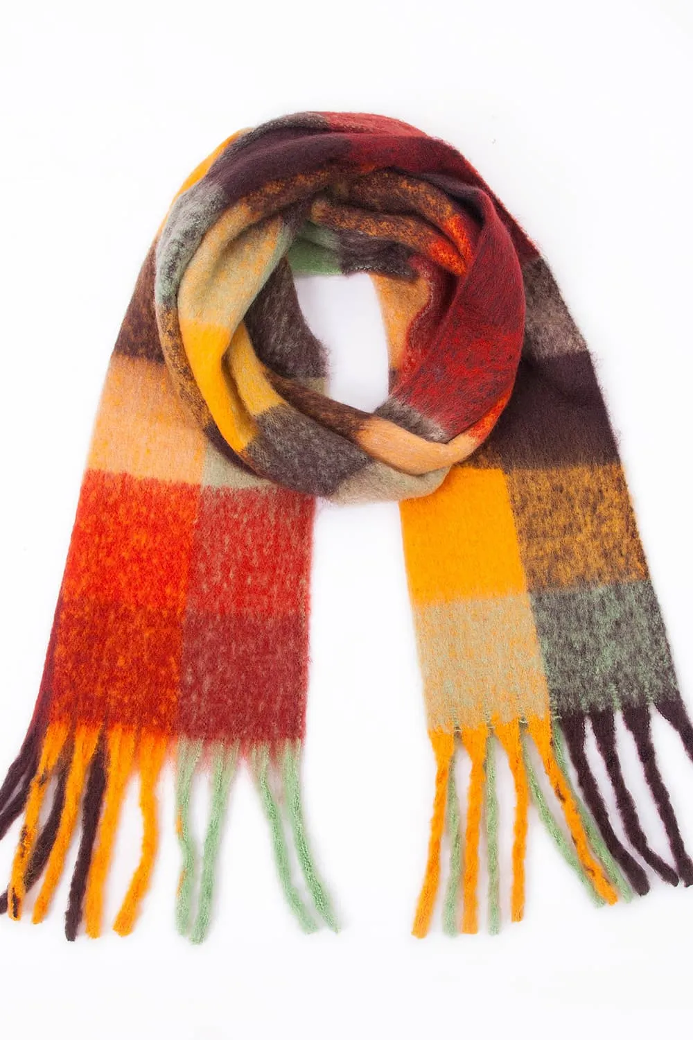 Tassel Fringe Scarf - Soft Polyester for Everyday Wear