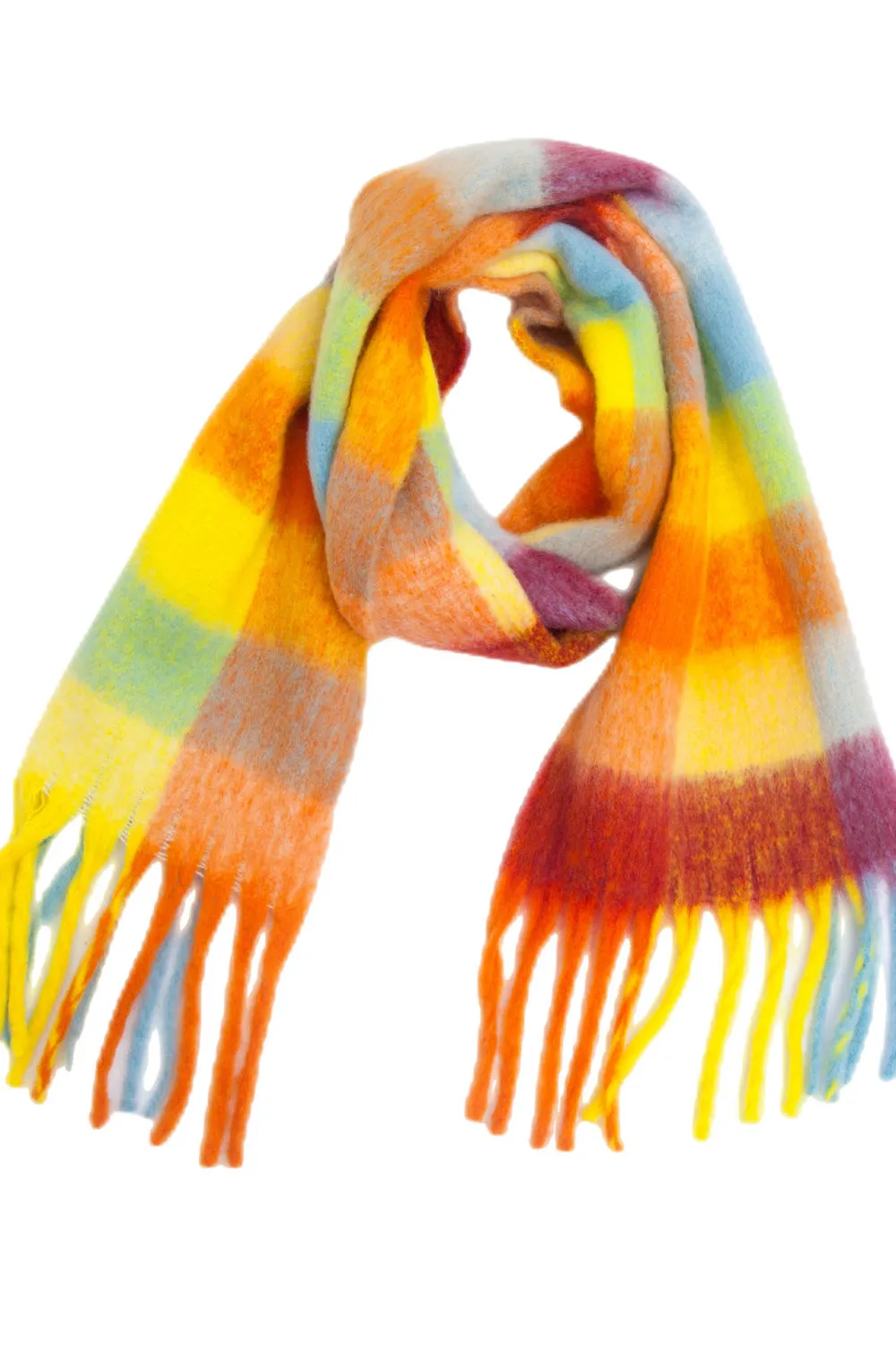 Tassel Fringe Scarf - Soft Polyester for Everyday Wear