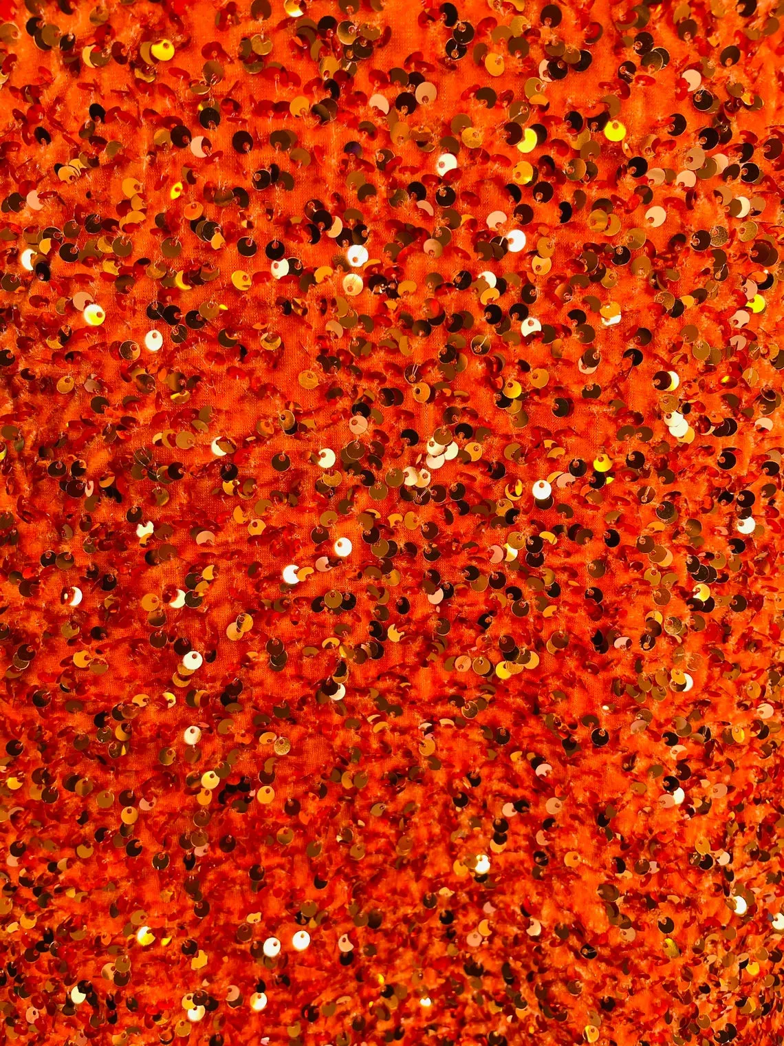 Velvet Sequins (All Over) Fabric for Dresses, Decorations, Crafts Sold By The Yard