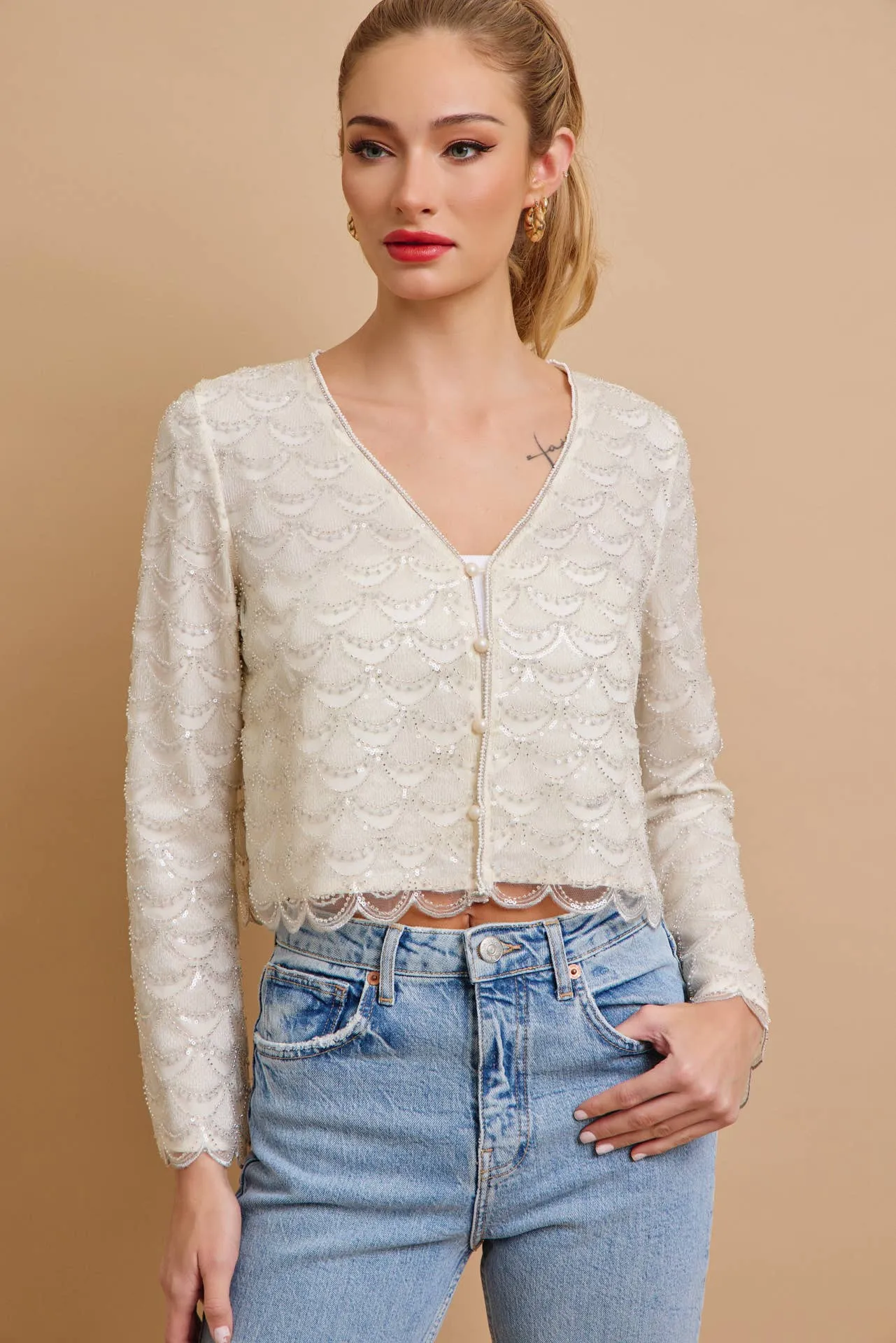 Vesper Beaded Cardigan