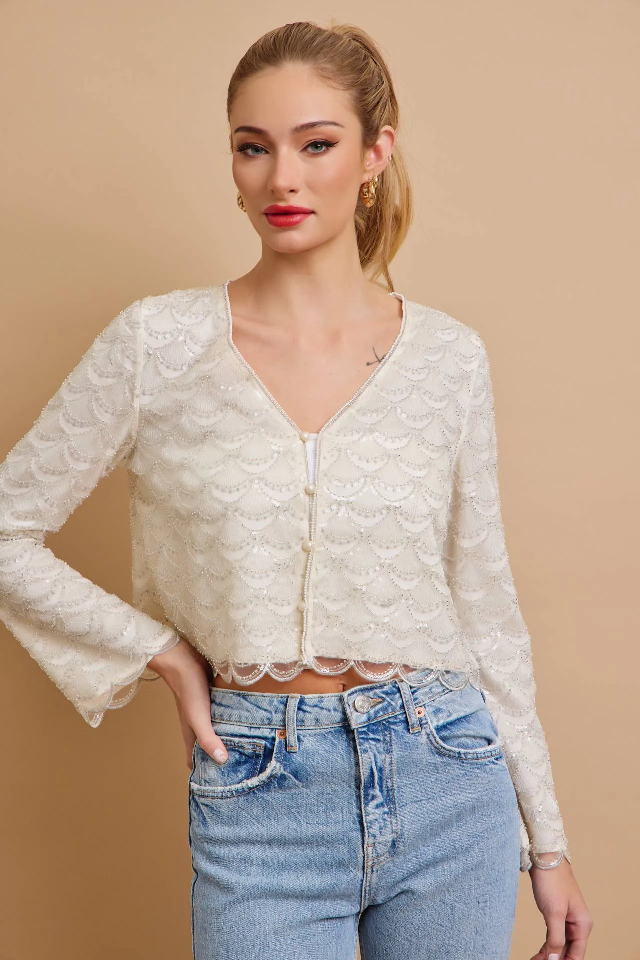 Vesper Beaded Cardigan