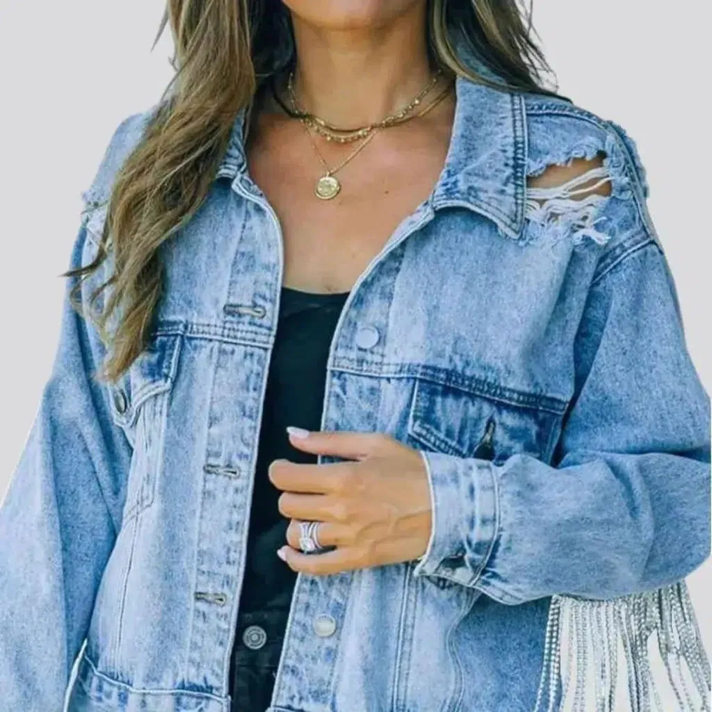 Vintage jean jacket
 for ladies