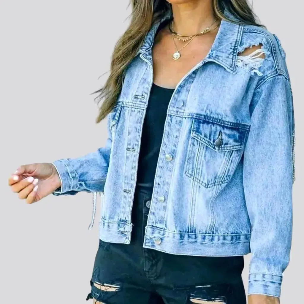 Vintage jean jacket
 for ladies