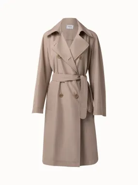 Water Repellent Double-Breasted Trench Coat