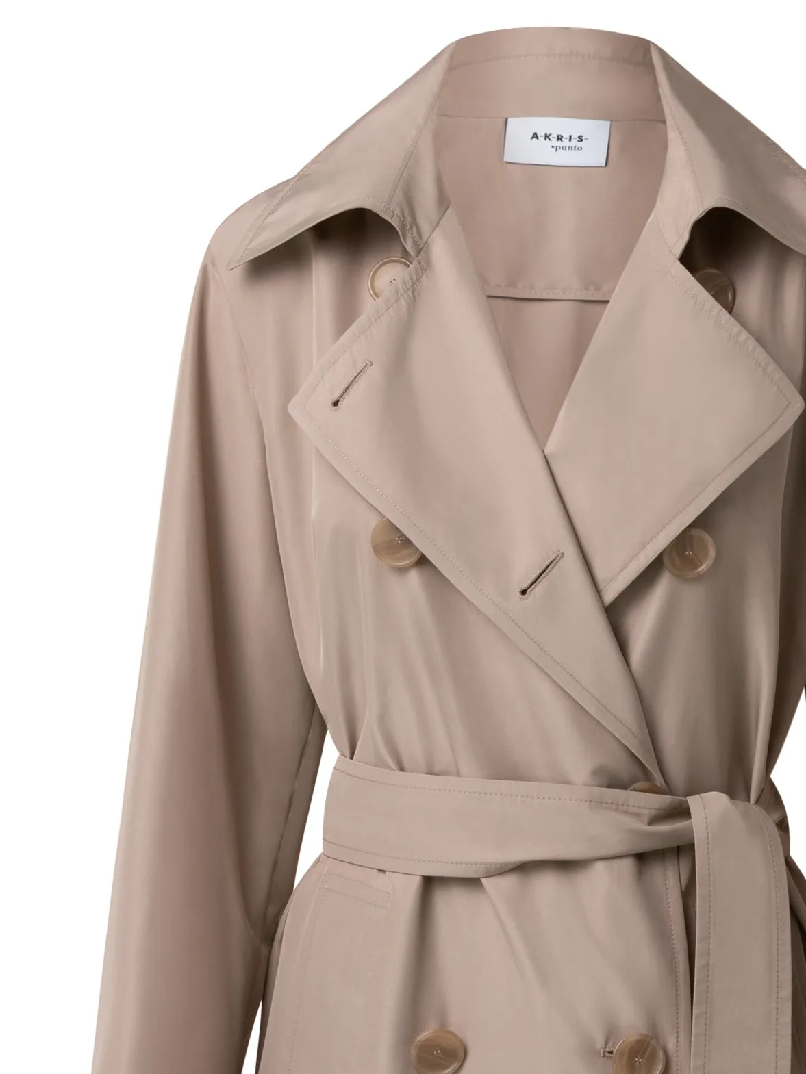 Water Repellent Double-Breasted Trench Coat