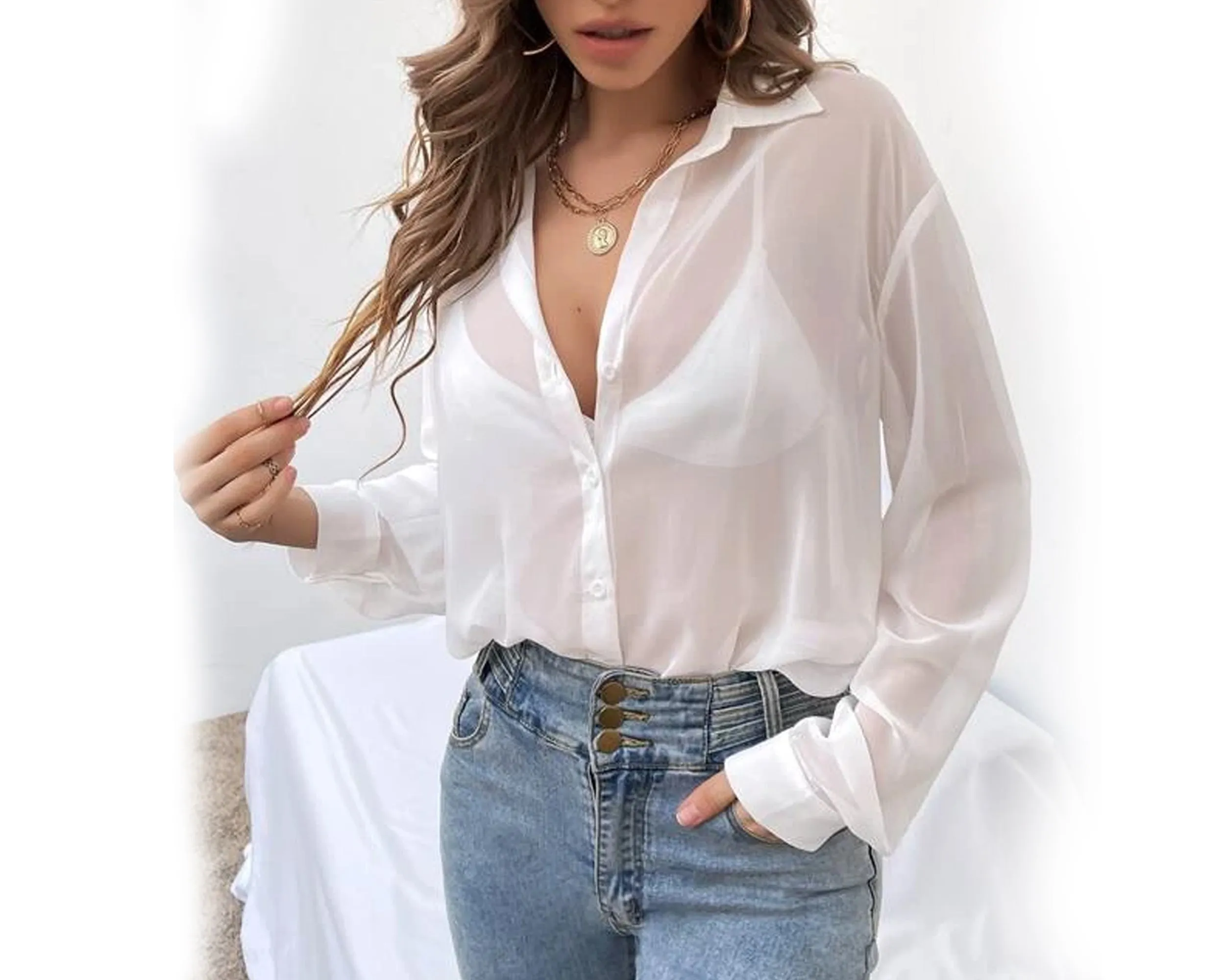 Women Mesh Shirt