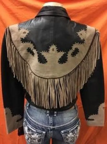 Women's Western Style Braid and Fringe Detail 9731J